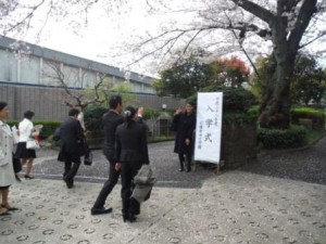 入学式１玄関